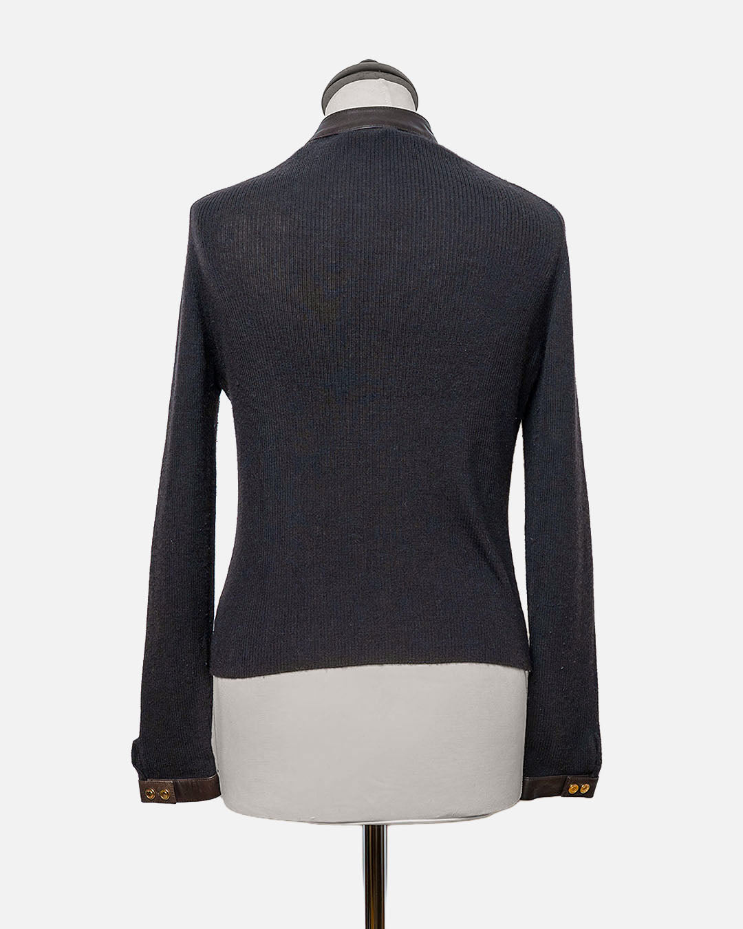 Gucci Wildleder/Strick Jäckchen Zipper · Dunkelbraun