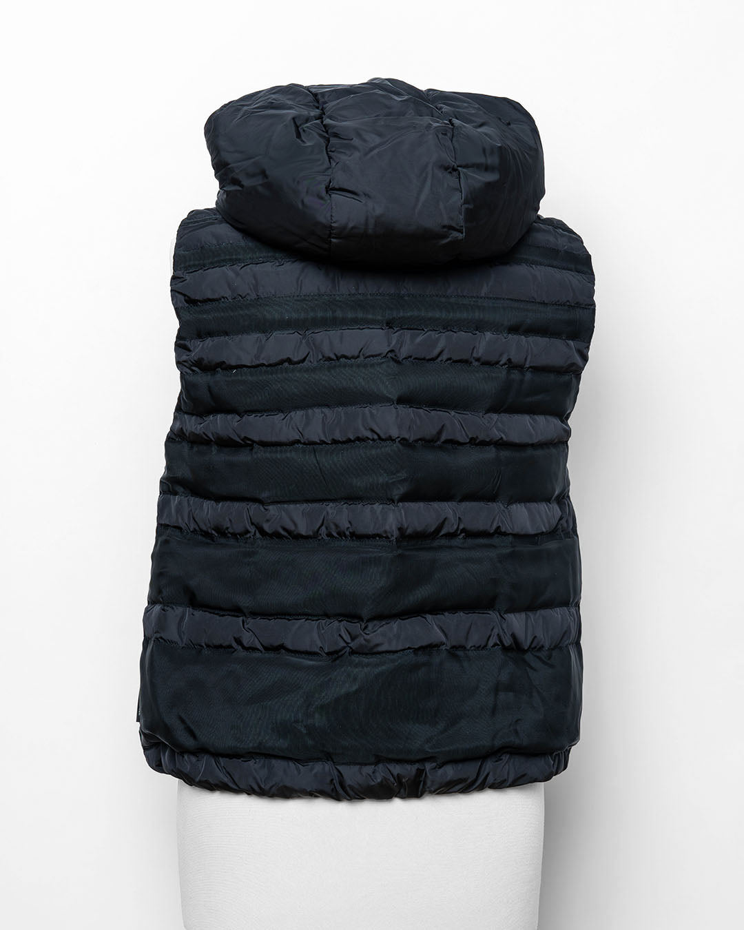 Moncler Steppweste mit Kapuze · Schwarz
