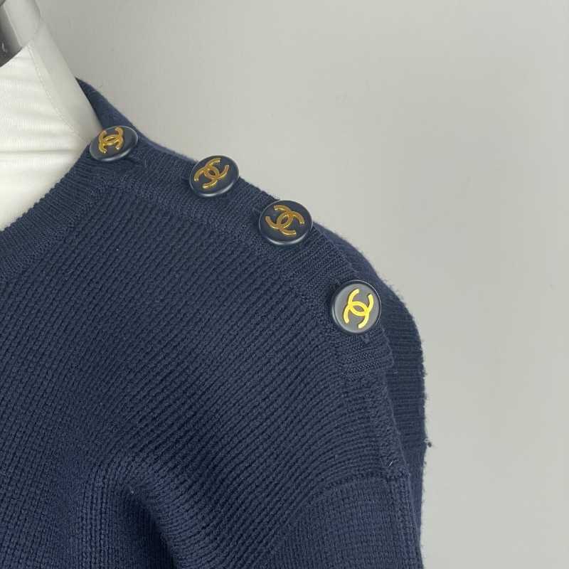 Chanel Pullover Blau
