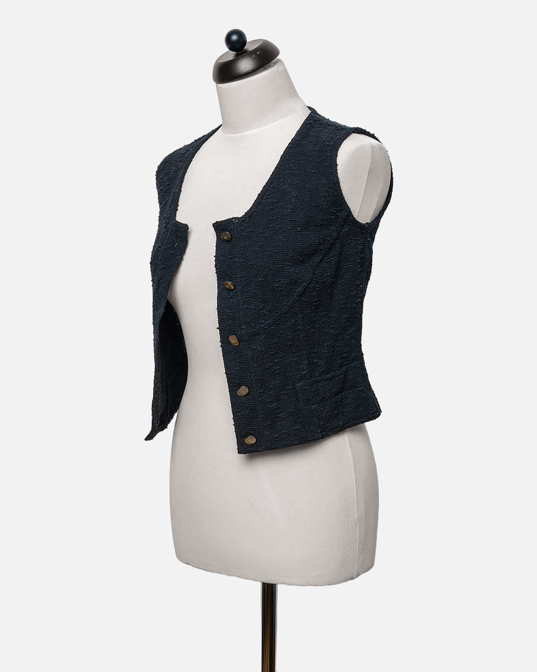 Chanel Tweedweste · Schwarz