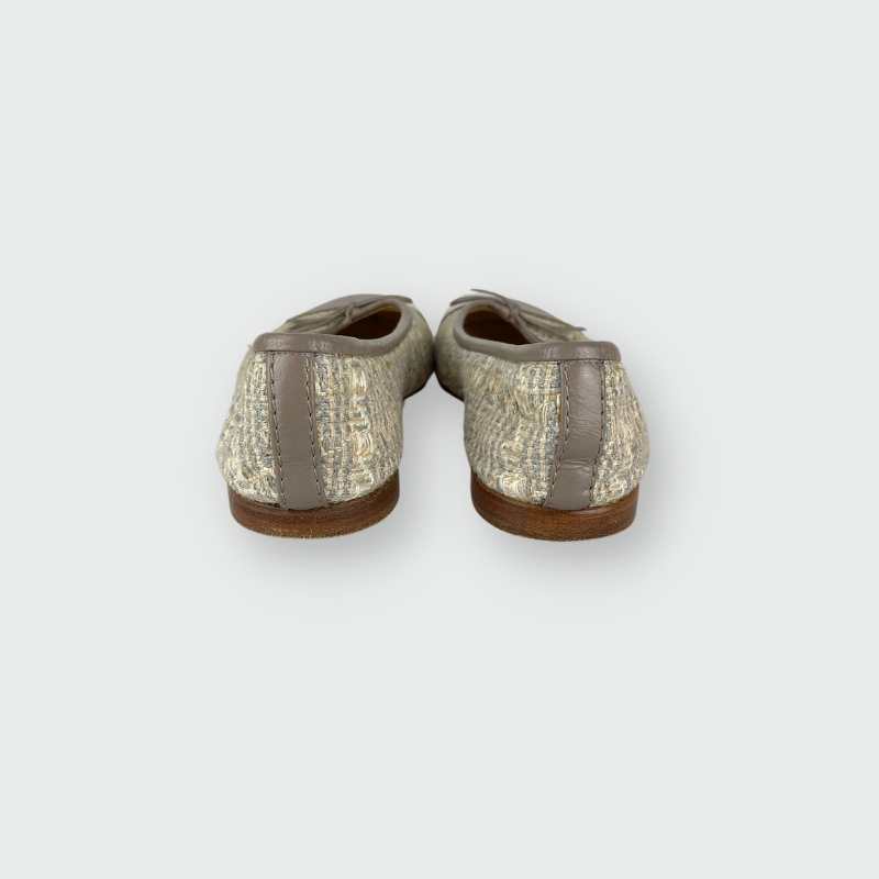 Chanel Ballerinas Grau
