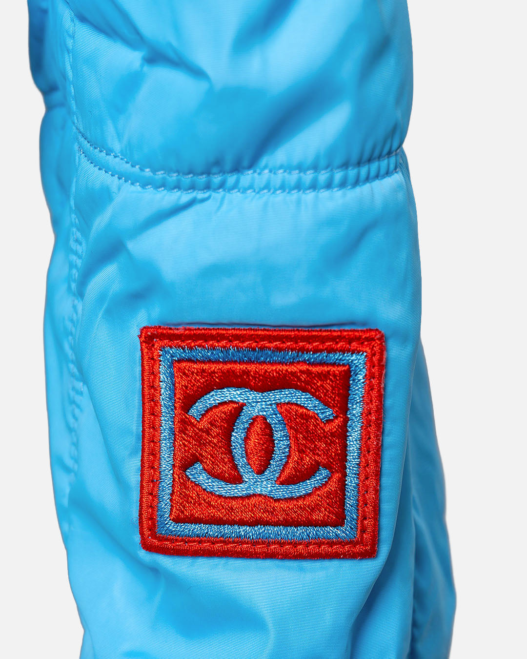 Chanel Steppjacke · Hellblau