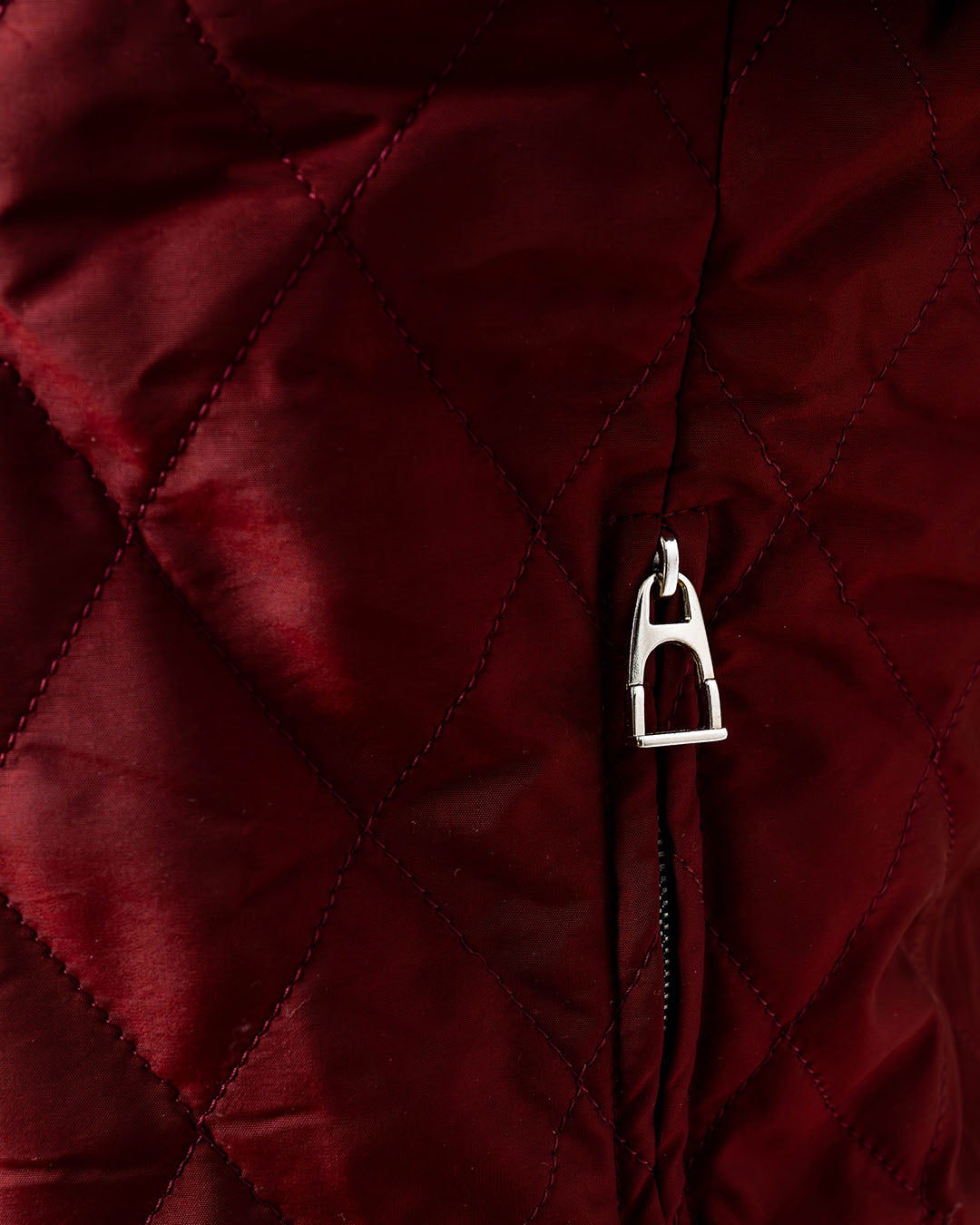 Hermès Reitjacke · Bordeauxrot
