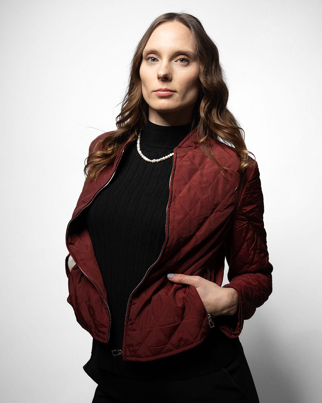 Hermès Reitjacke · Bordeauxrot