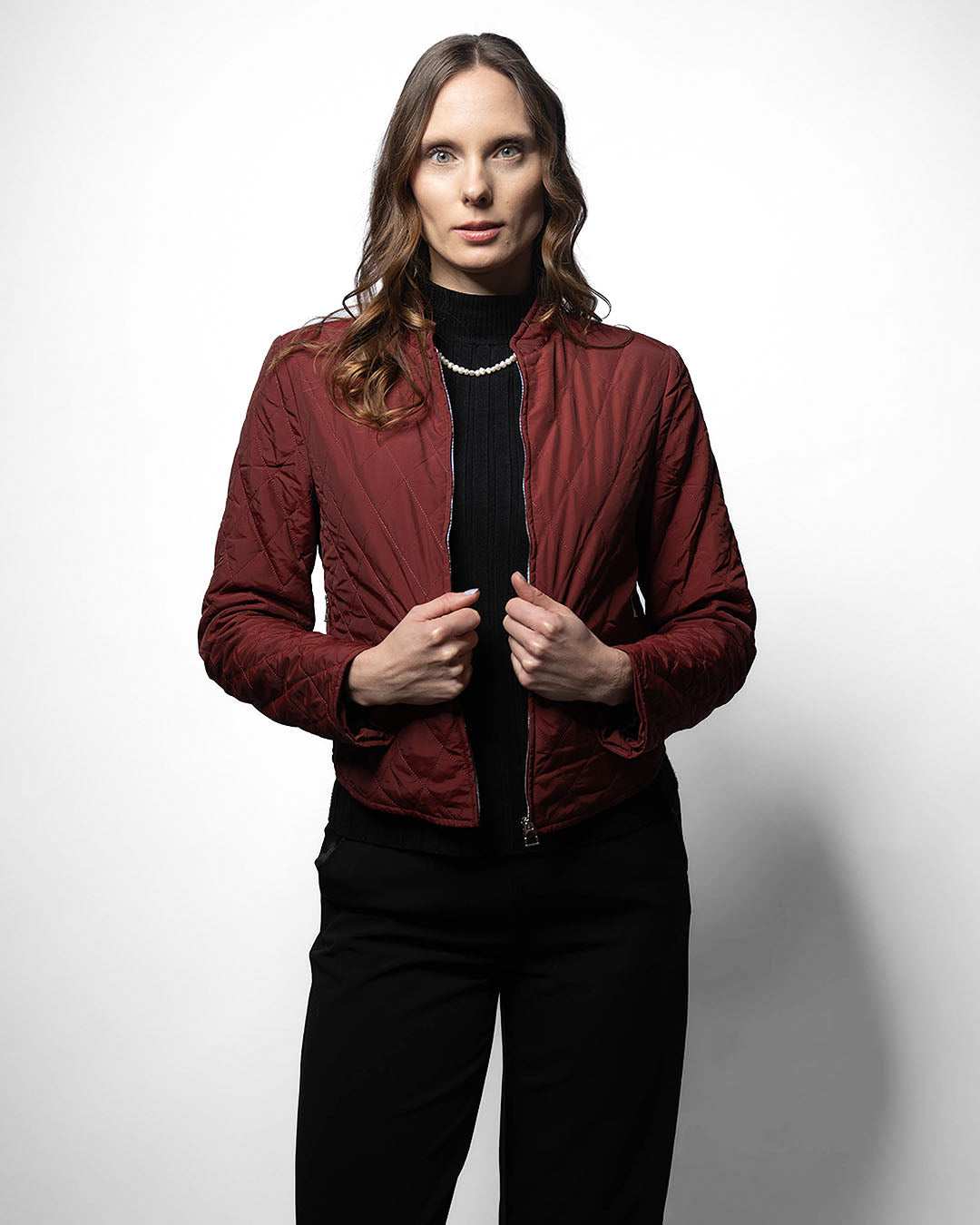 Hermès Reitjacke · Bordeauxrot