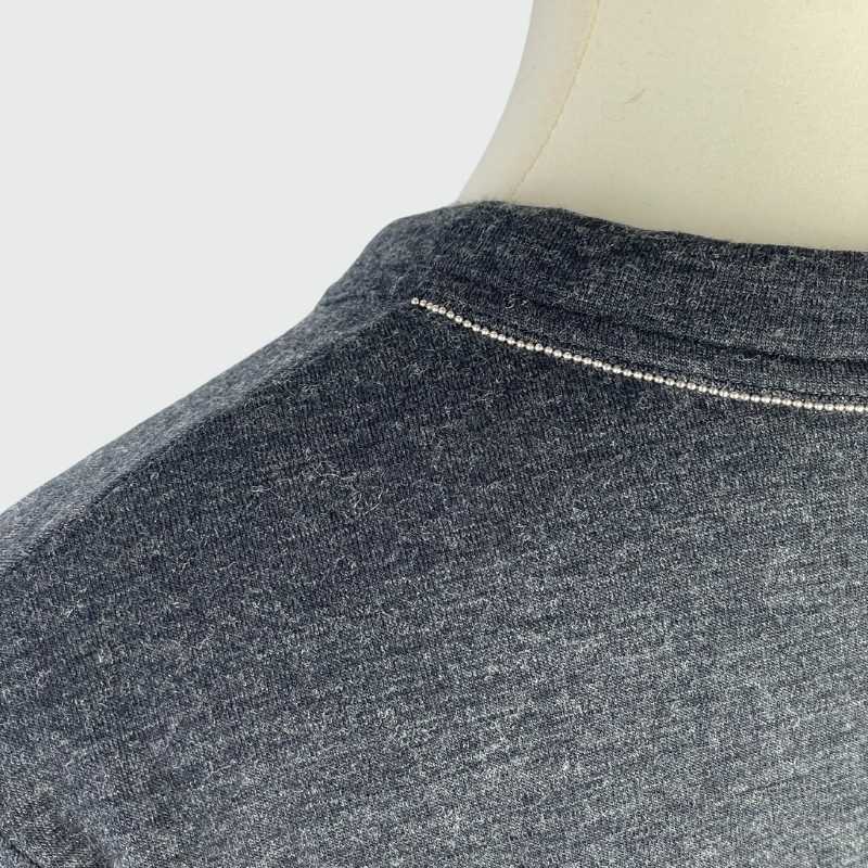 Brunello Cucinelli Kleid langärmelig Grau