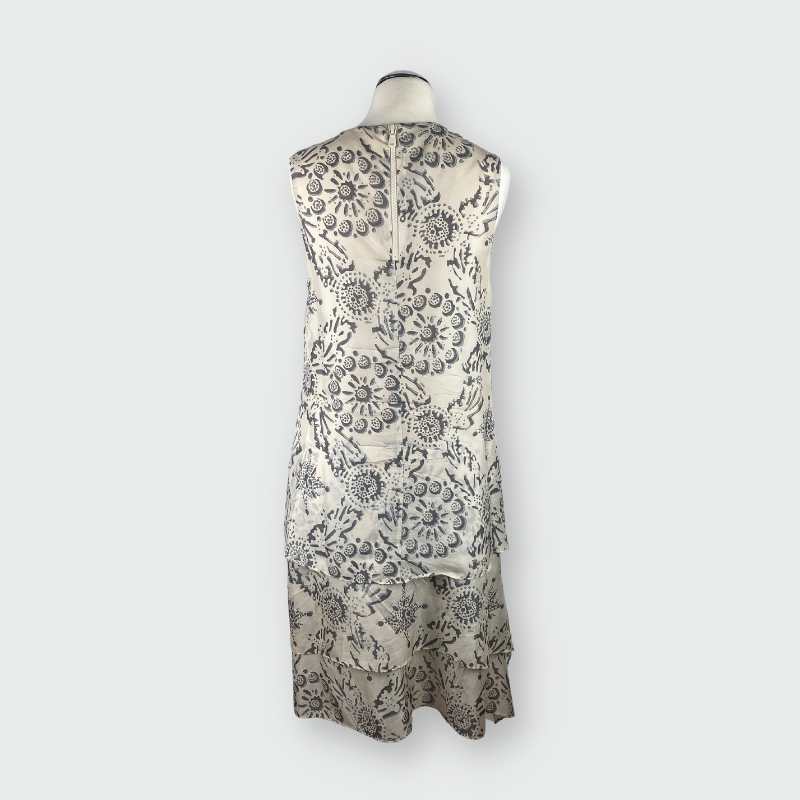Brunello Cucinelli Kleid Beige Grau