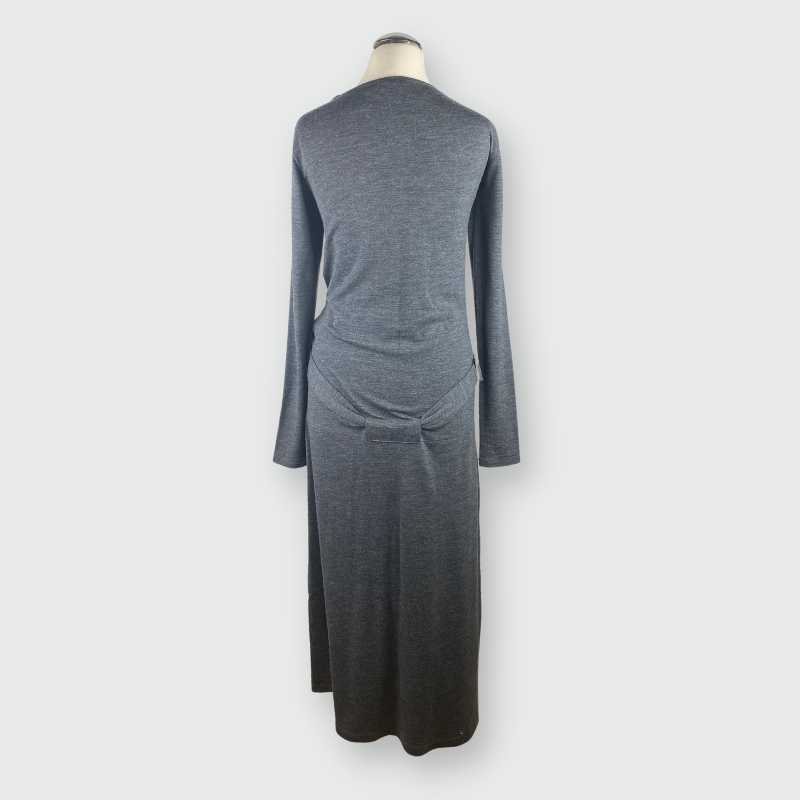 Brunello Cucinelli Kleid mit Gürtel Grau