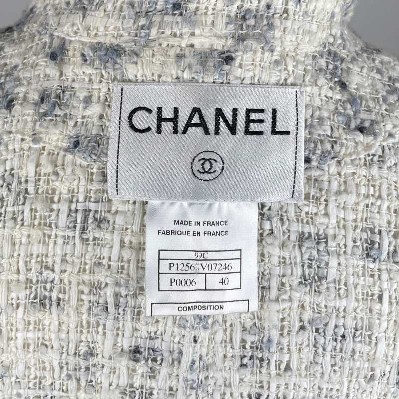 Chanel Jacke Weiß