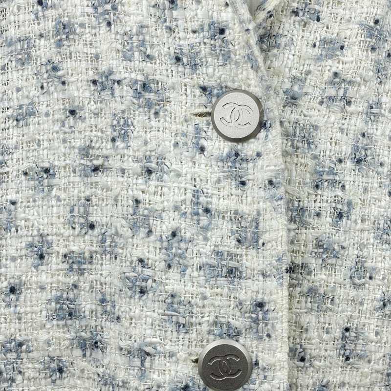 Chanel Jacke Weiß