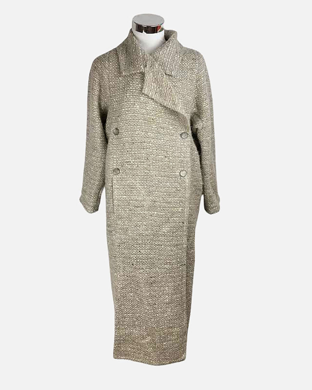 Chanel Tweed Mantel · Beige