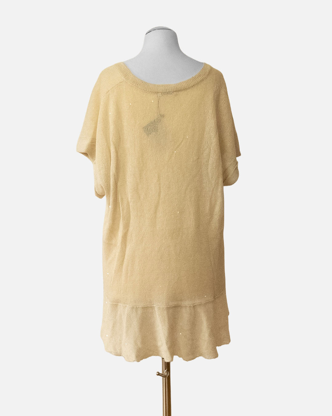 Brunello Cucinelli Shirt mit V-Ausschnitt Creme