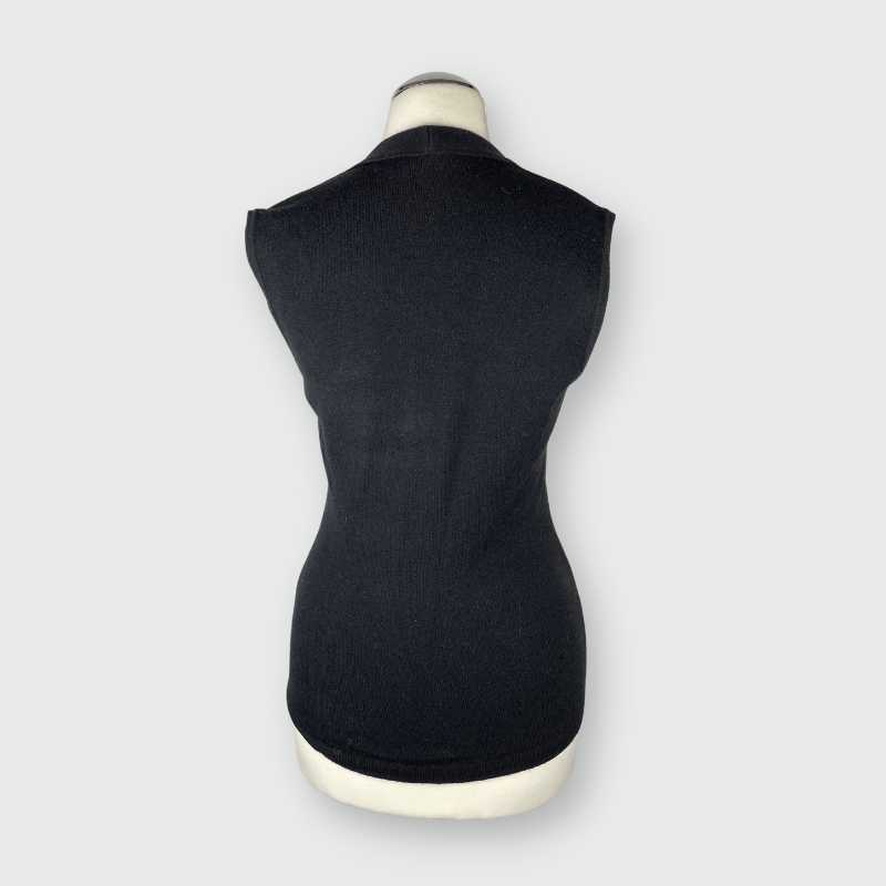 Dolce&Gabbana Top mit Schleifenausschnitt Schwarz