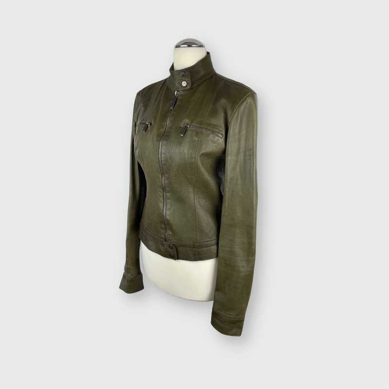 Gucci Lederjacke · Braun/Beige