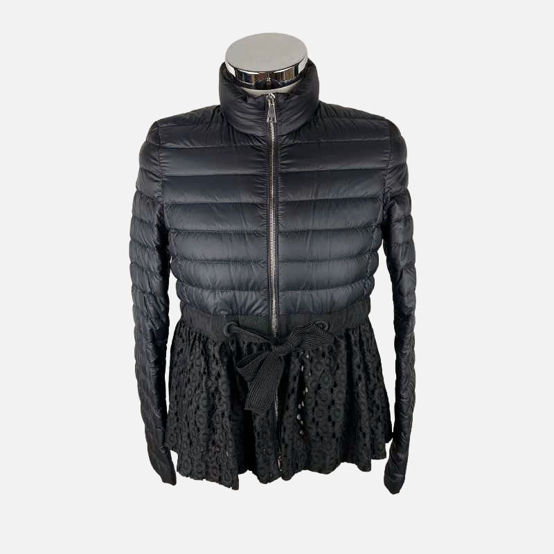 Moncler Steppjacke Spitzenrock-Optik · Schwarz