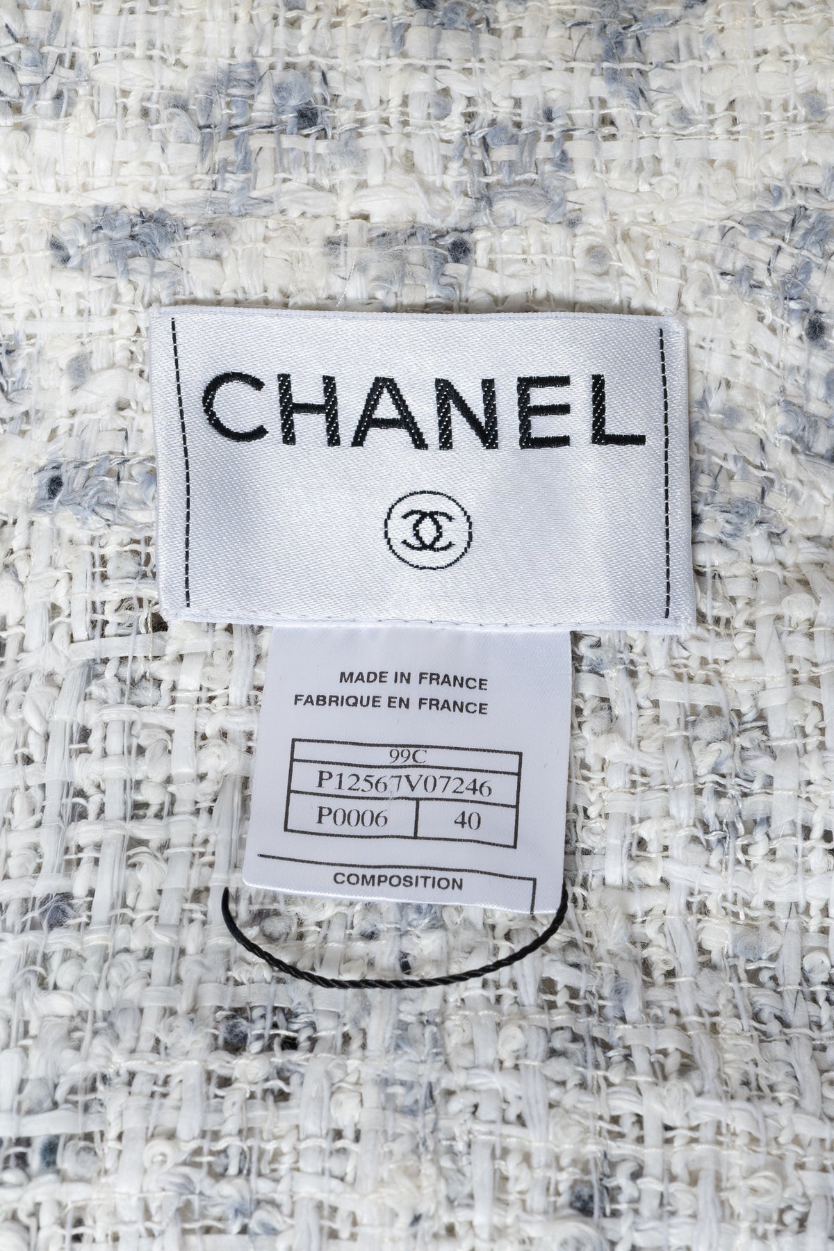 Chanel Jacke · Weiß