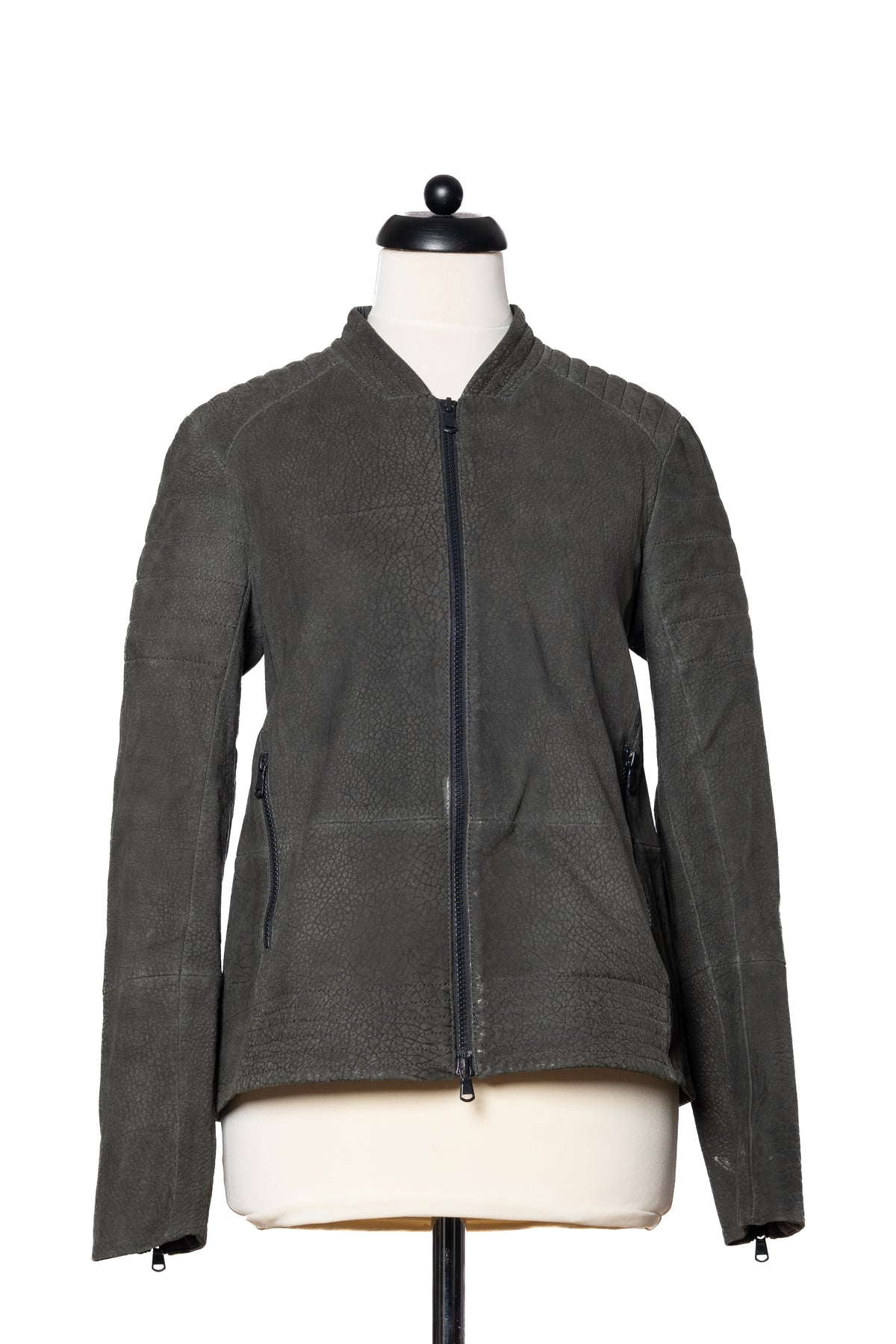 Brunello Cucinelli Lederjacke · Grau