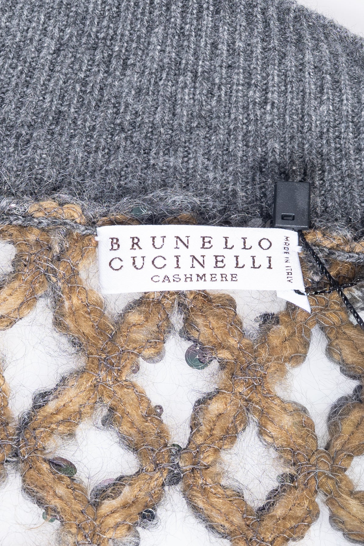 Brunello Cucinelli Oberteil Netzoptik · Grau
