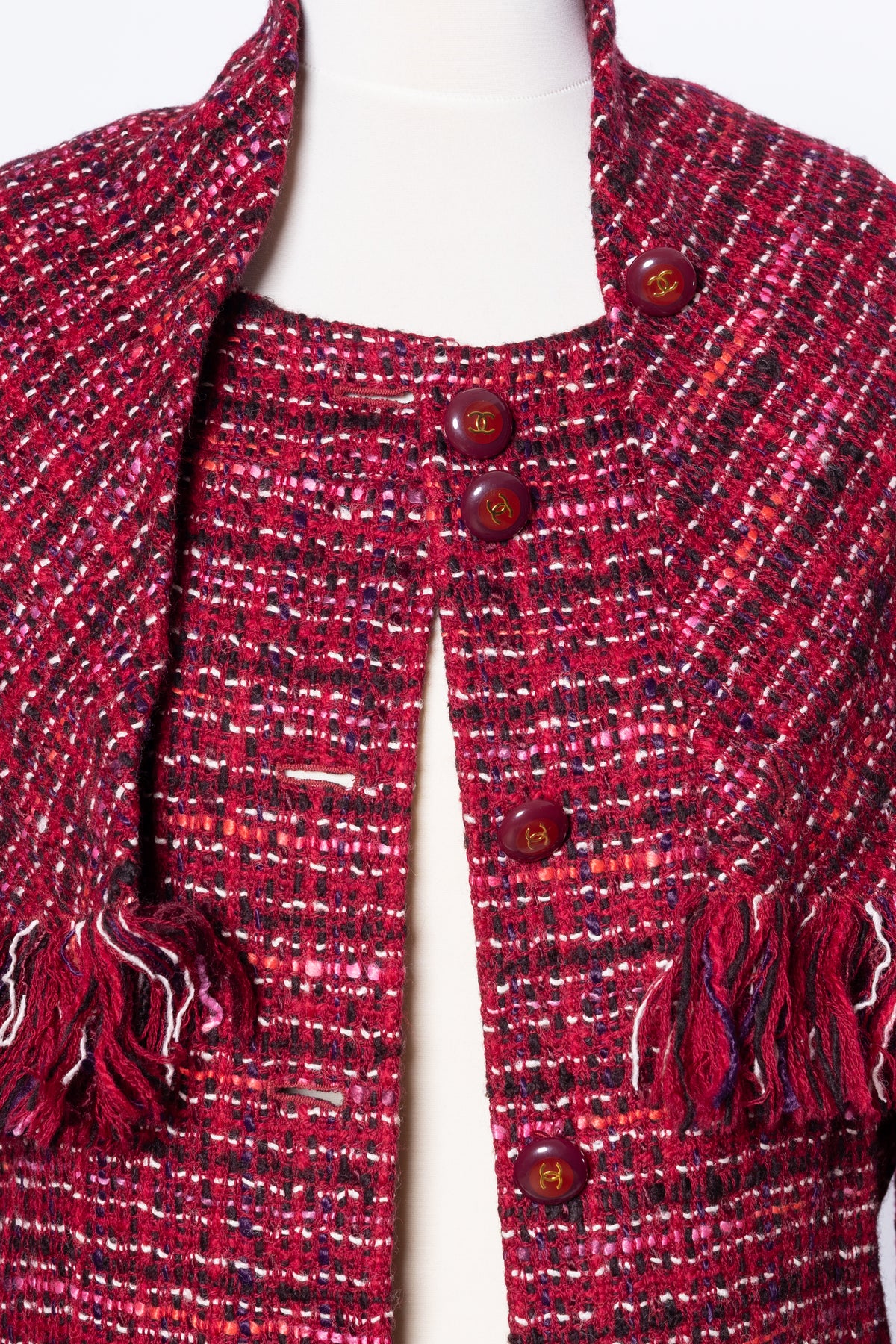 Chanel Tweed-Langmantel