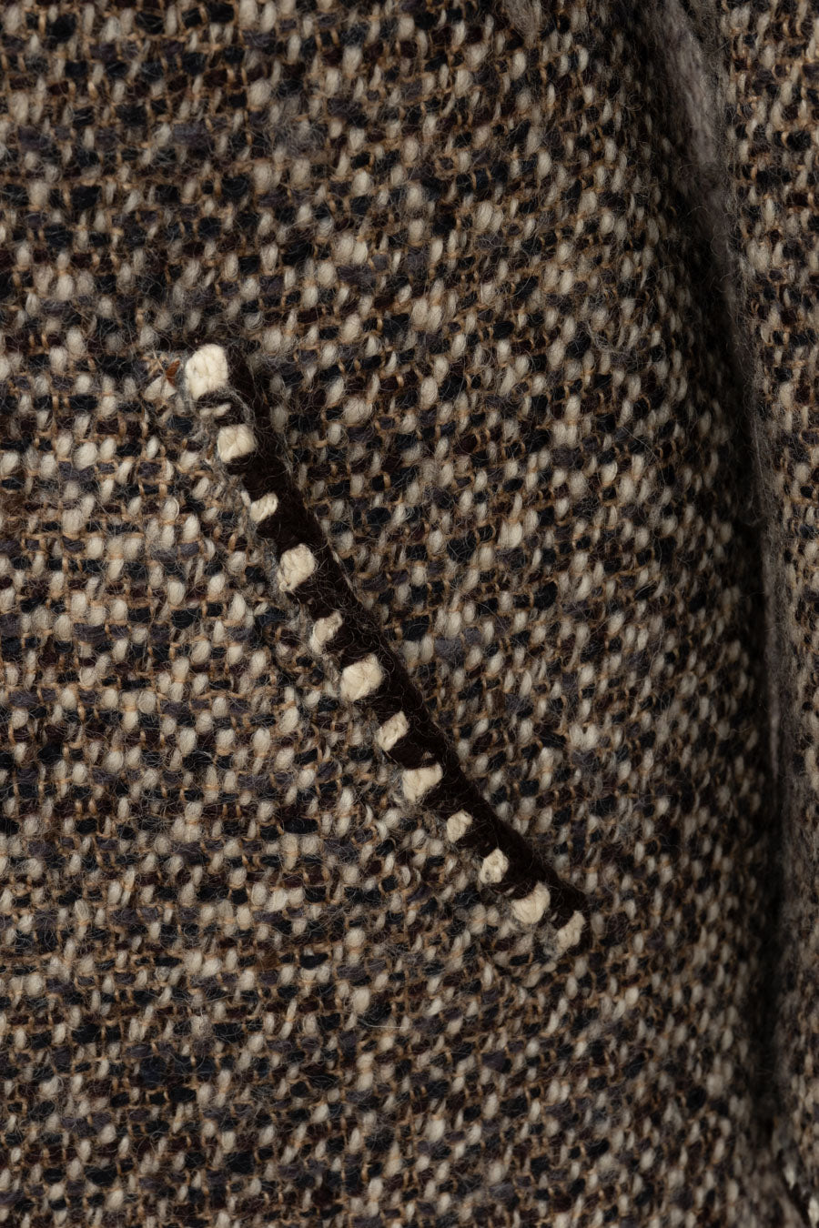 Chanel Tweed Jacke Braun