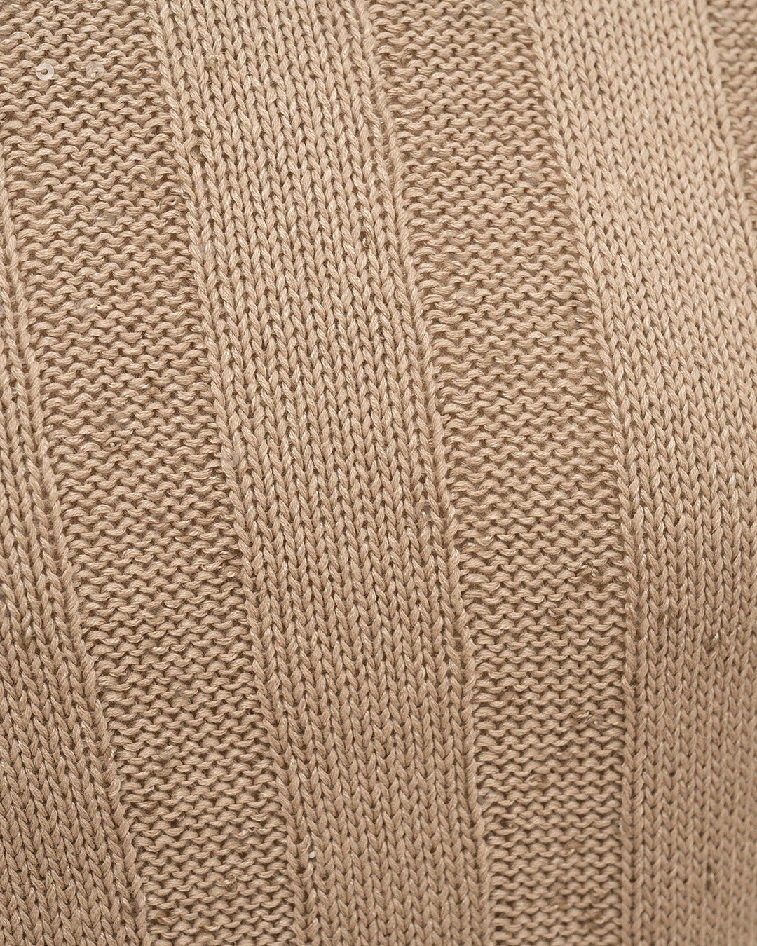 Brunello Cucinelli Rollkragen Steinfarben mit Glitzer