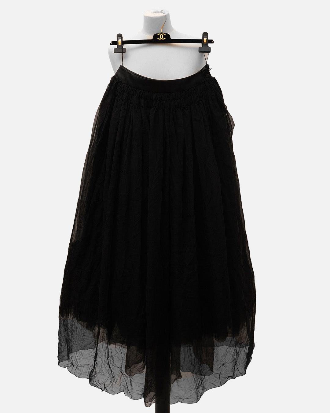 Chanel Tüll Rock Schwarz