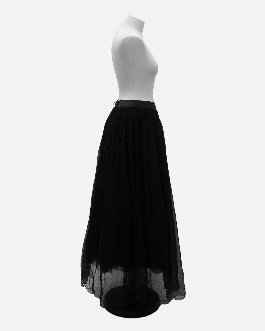 Chanel Tüll Rock Schwarz