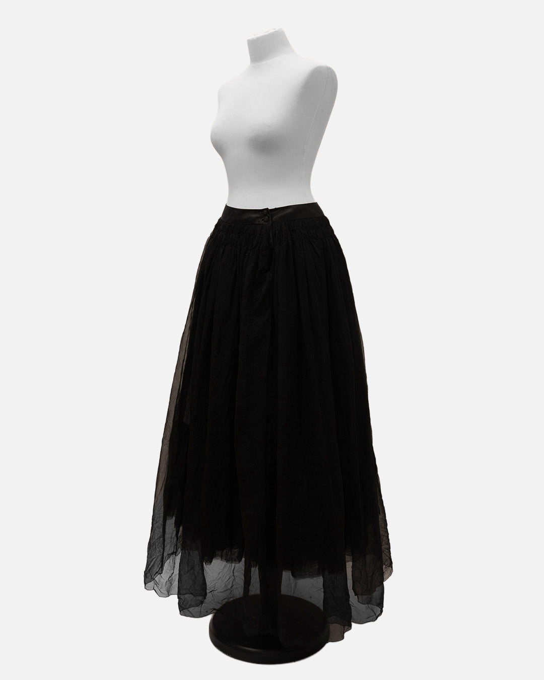 Chanel Tüll Rock Schwarz