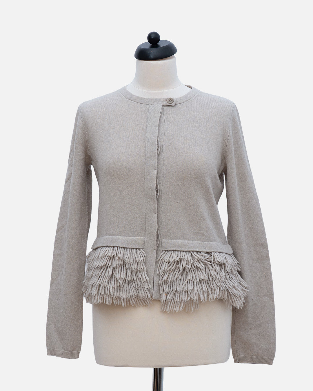 Brunello Cucinelli Jacke mit Fransen Beige