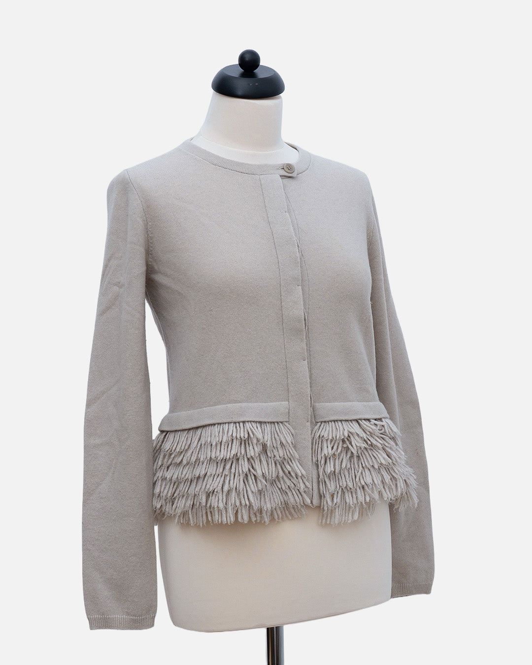 Brunello Cucinelli Jacke mit Fransen Beige