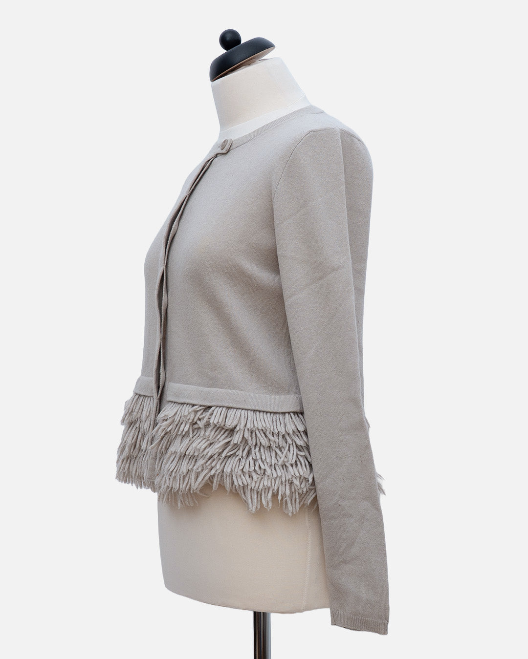 Brunello Cucinelli Jacke mit Fransen Beige