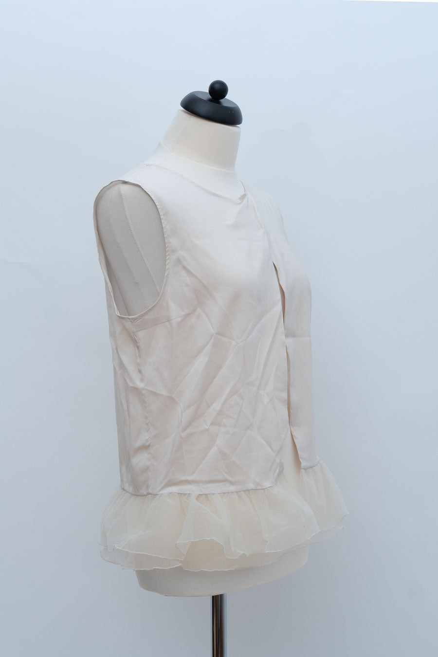 Brunello Cucinelli Rüschenbluse beige