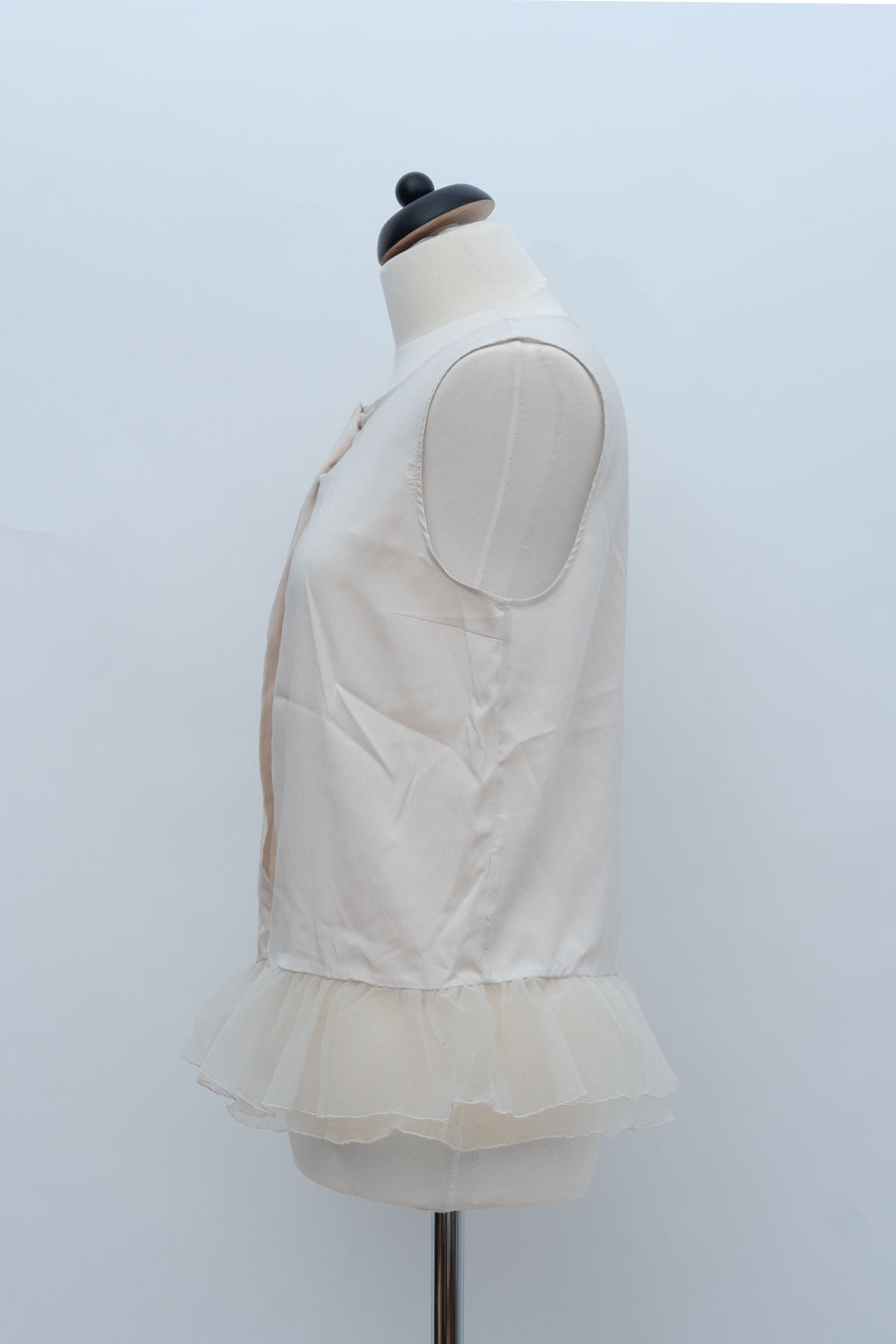 Brunello Cucinelli Rüschenbluse beige