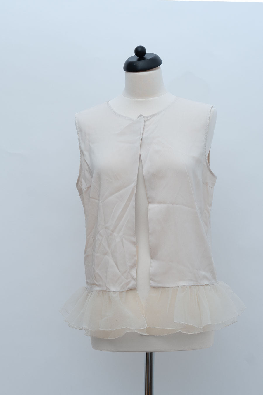 Brunello Cucinelli Rüschenbluse beige