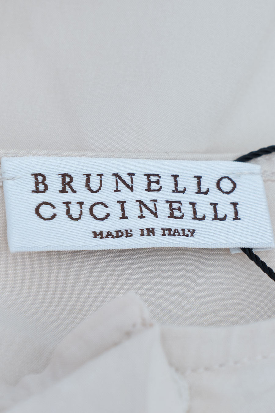 Brunello Cucinelli Rüschenbluse beige