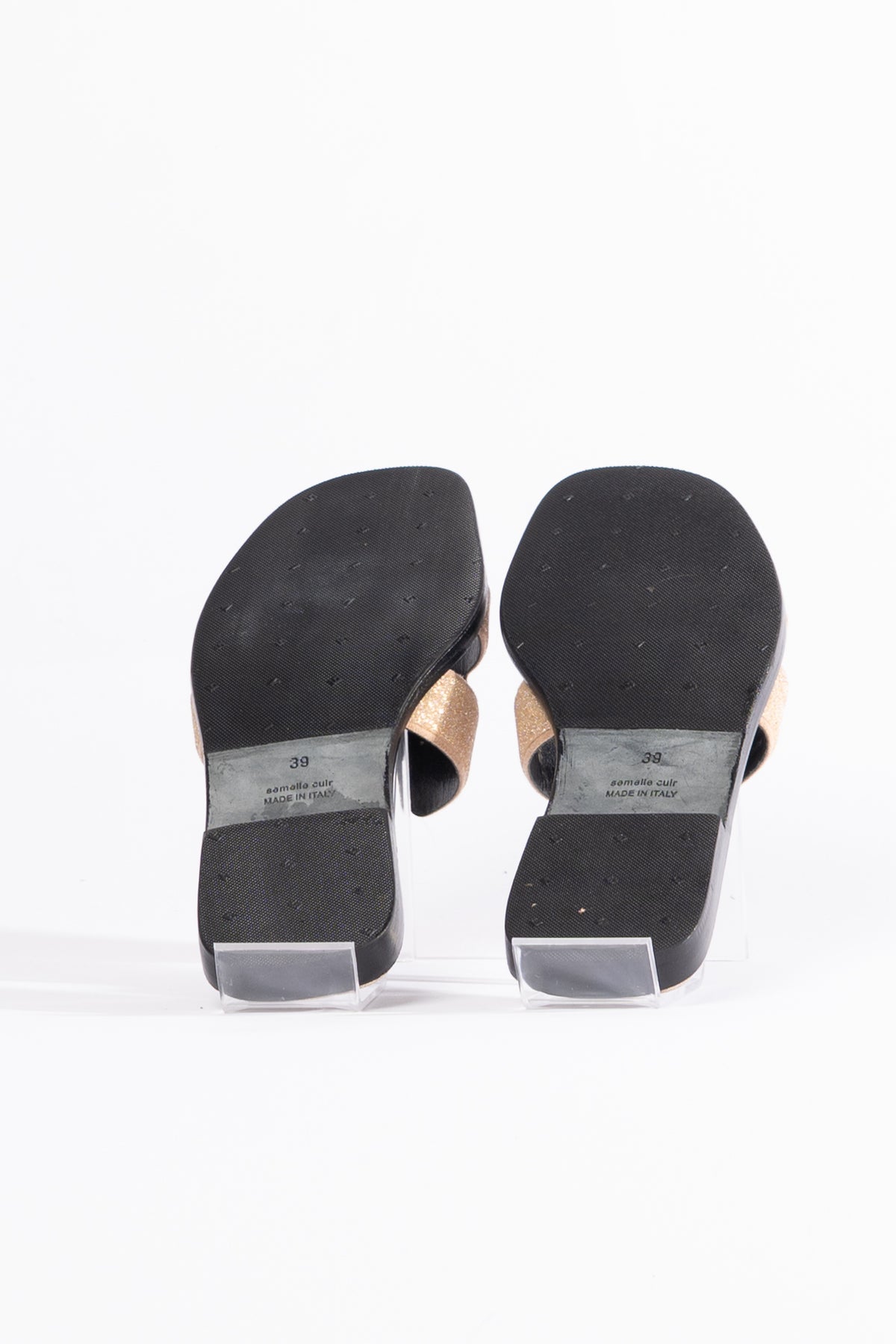 Hermès Oran Sandalen Crystal Powder Nude
