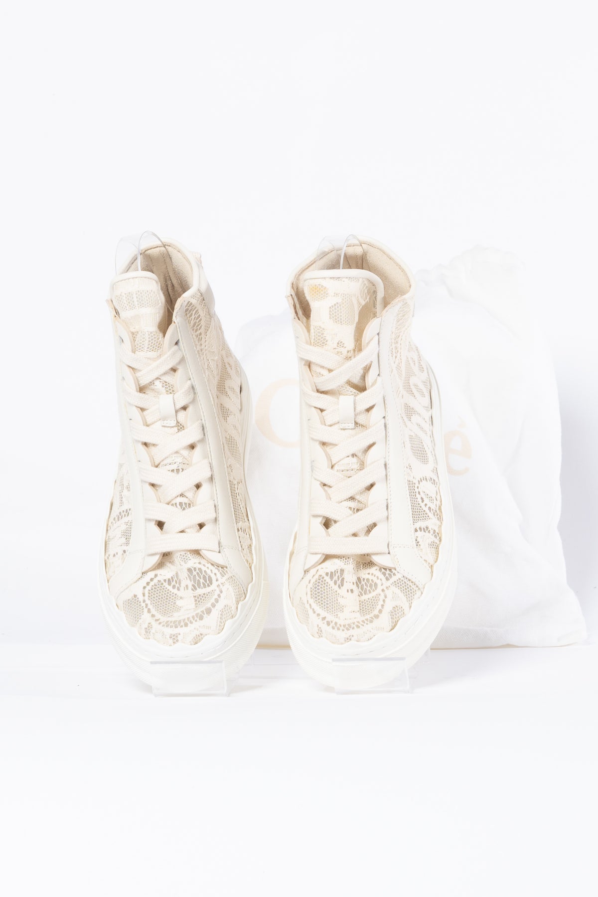 Chloé Sneaker Spitze Creme