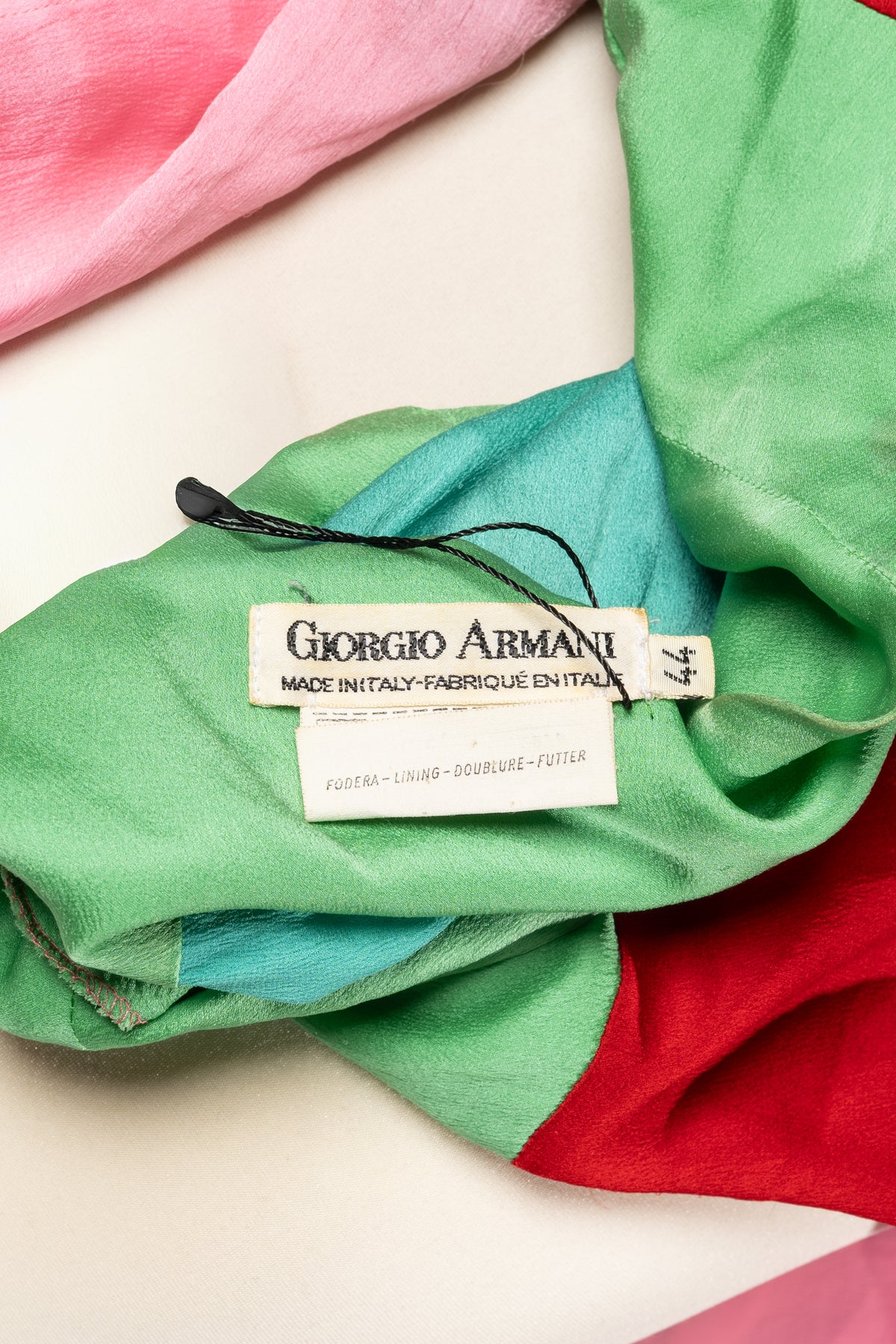 Giorgio Armani Seidenbluse · Multicolor
