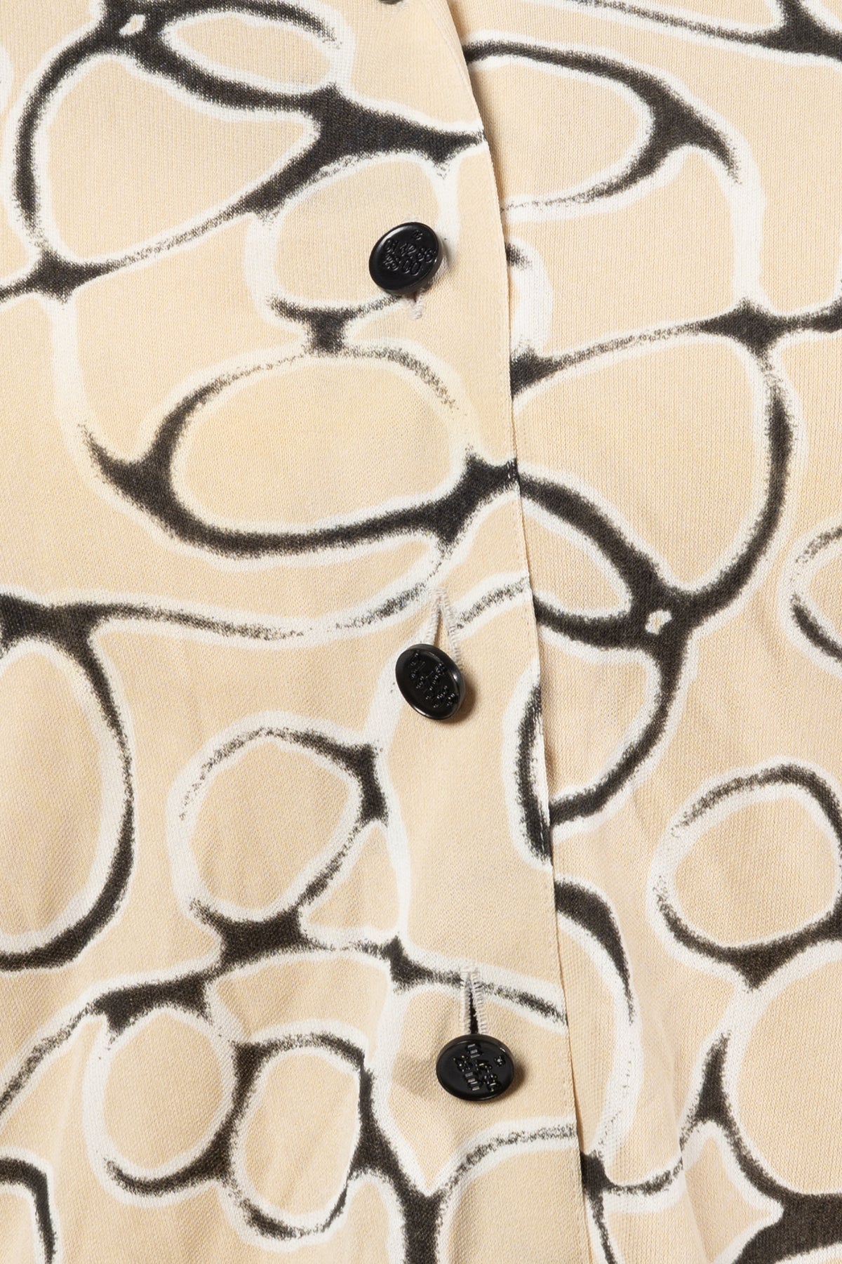 Chanel Kombi mit Muster · Creme/Schwarz