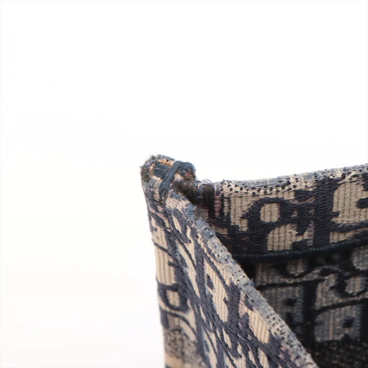 Christian Dior Book Tote Houndstooth Canvas Medium