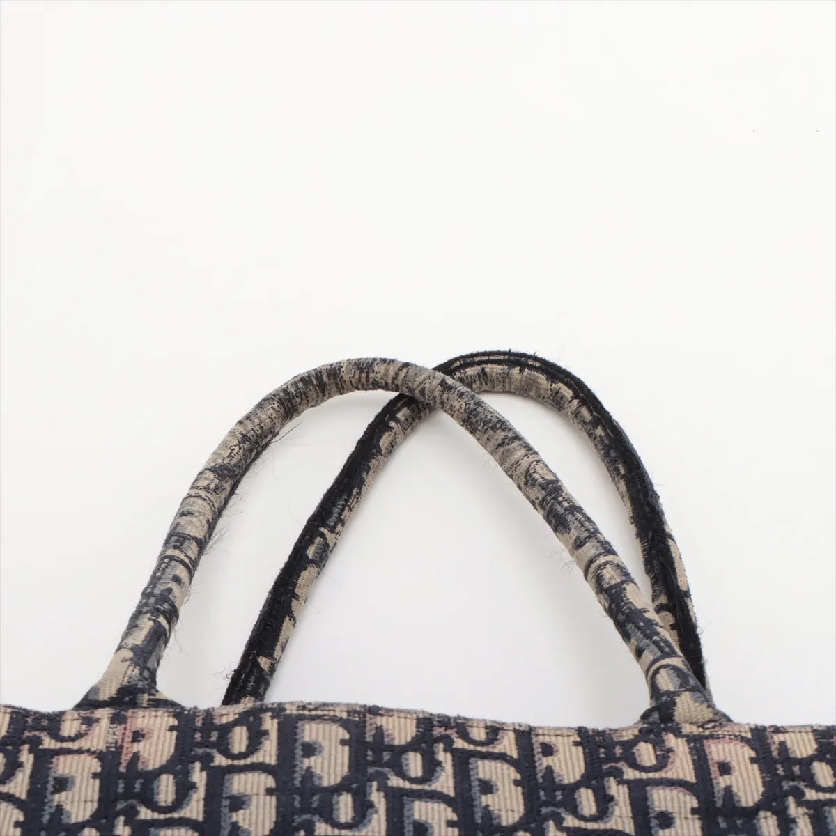 Christian Dior Book Tote Houndstooth Canvas Medium