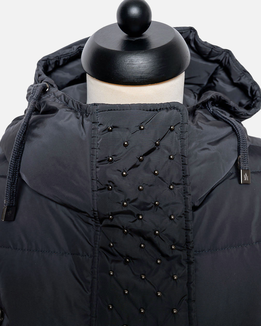 Moncler Steppjacke mit Nieten · Dunkelblau