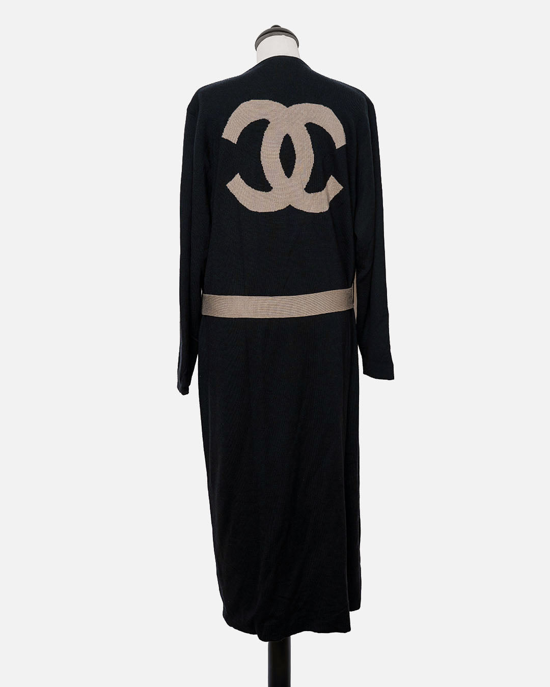 Chanel langer Cardigan wendbar · Schwarz/Braun