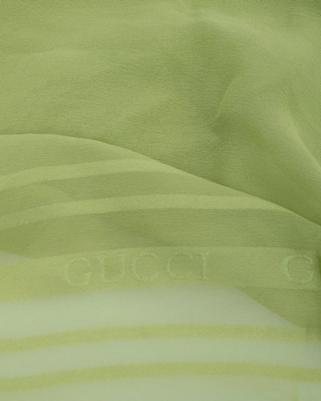 Gucci Seidentuch Limettengrün