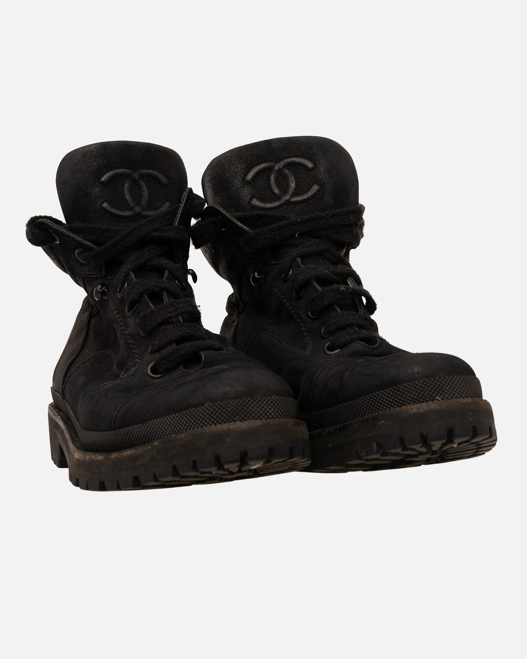 Chanel High Sneaker Wildleder Schwarz