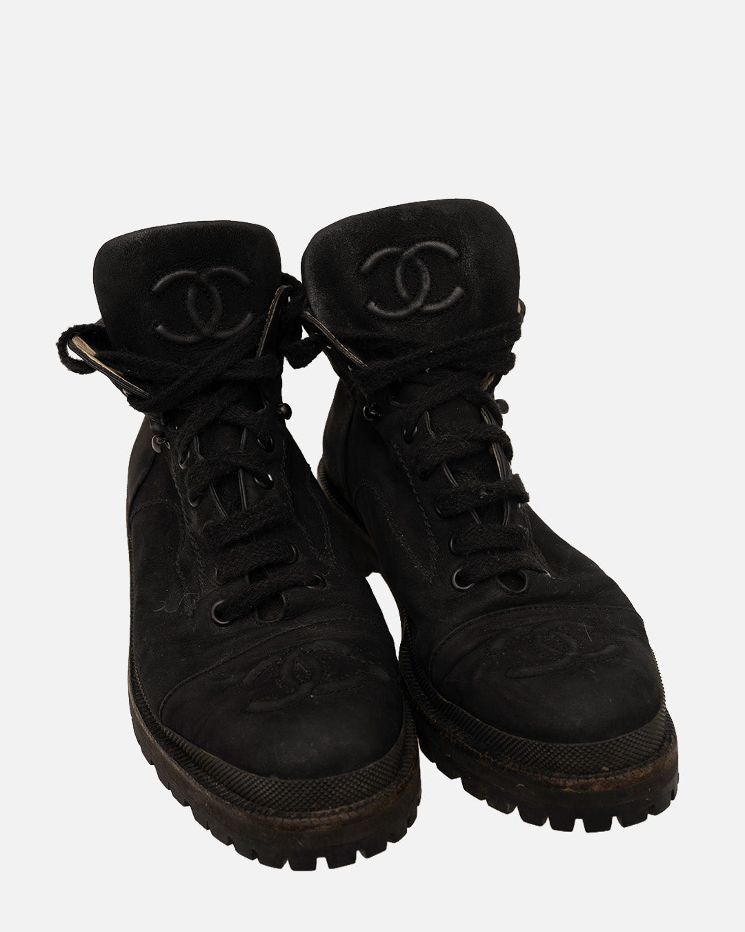 Chanel High Sneaker Wildleder Schwarz