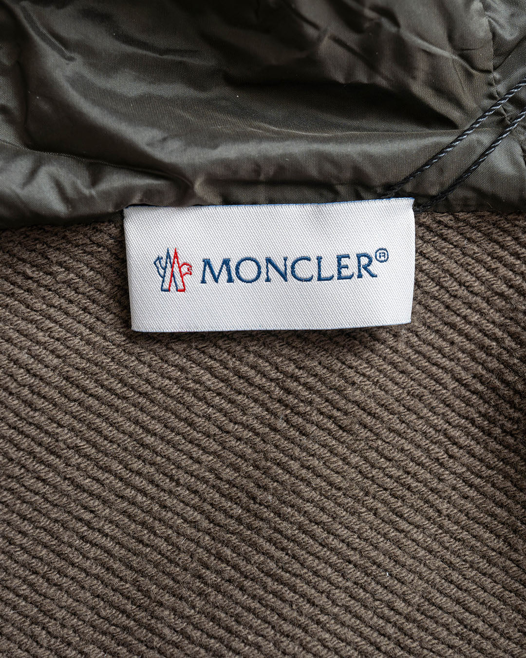 Moncler Sweat/Steppjacke Dunkelgrün