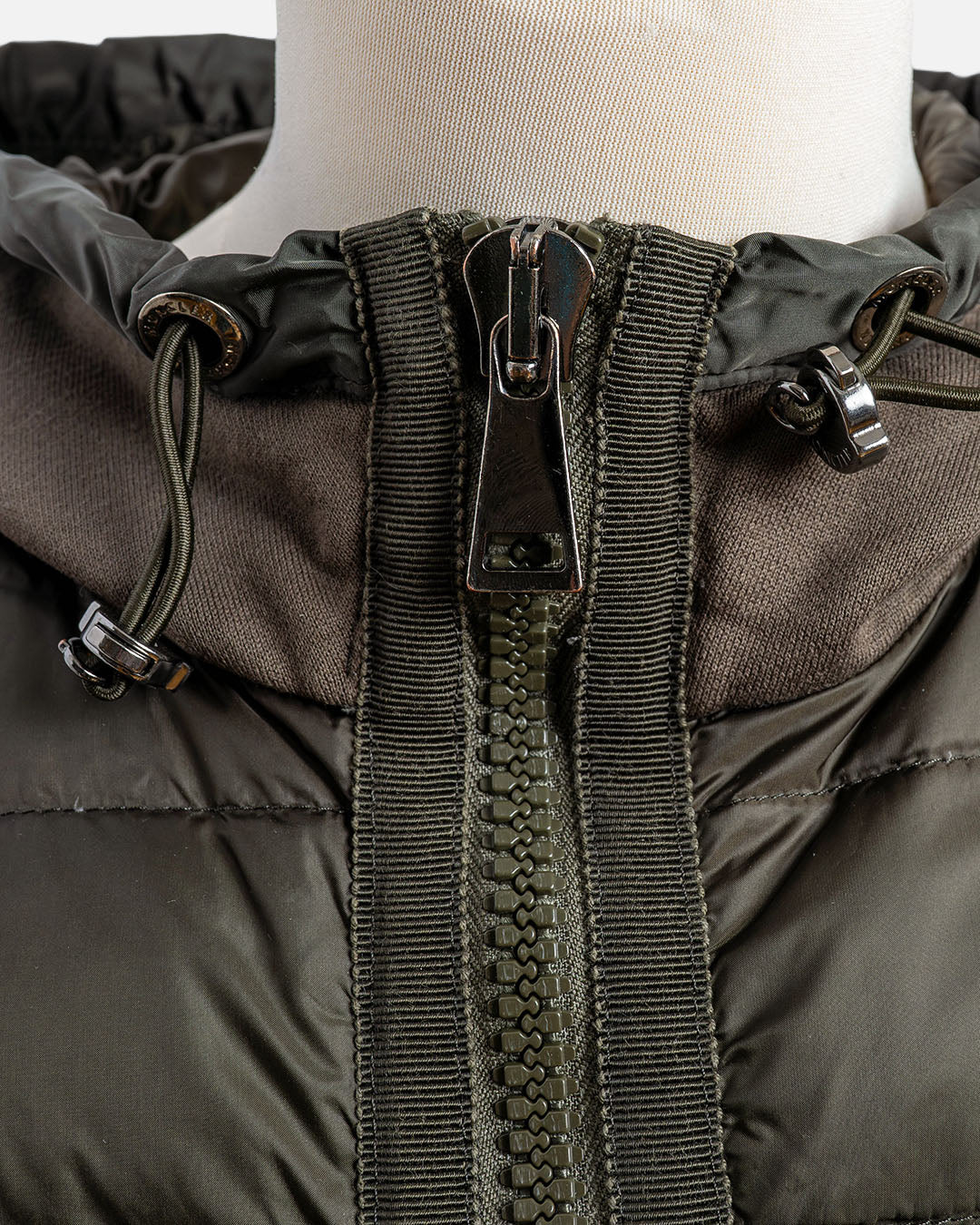 Moncler Sweat/Steppjacke Dunkelgrün