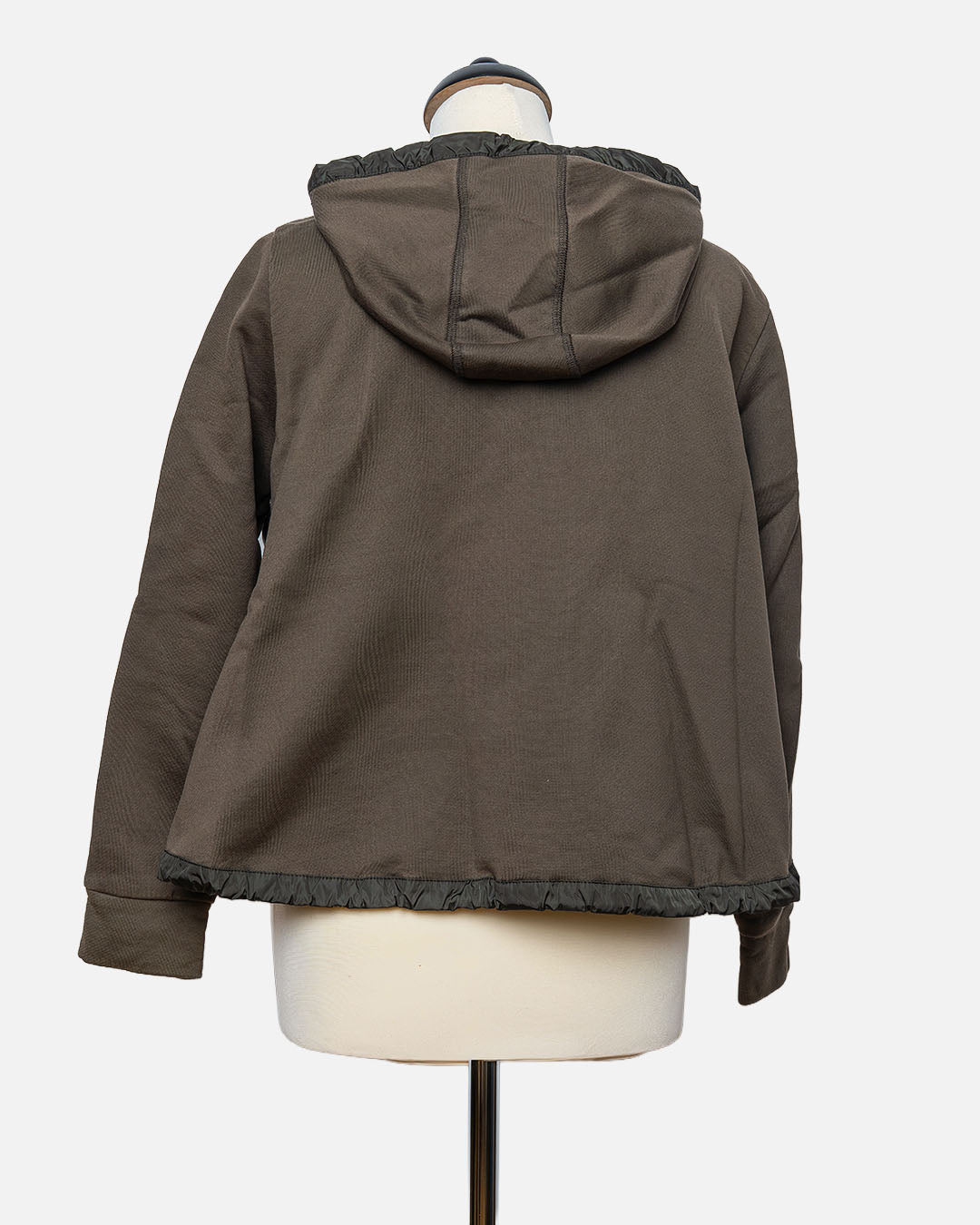 Moncler Sweat/Steppjacke Dunkelgrün