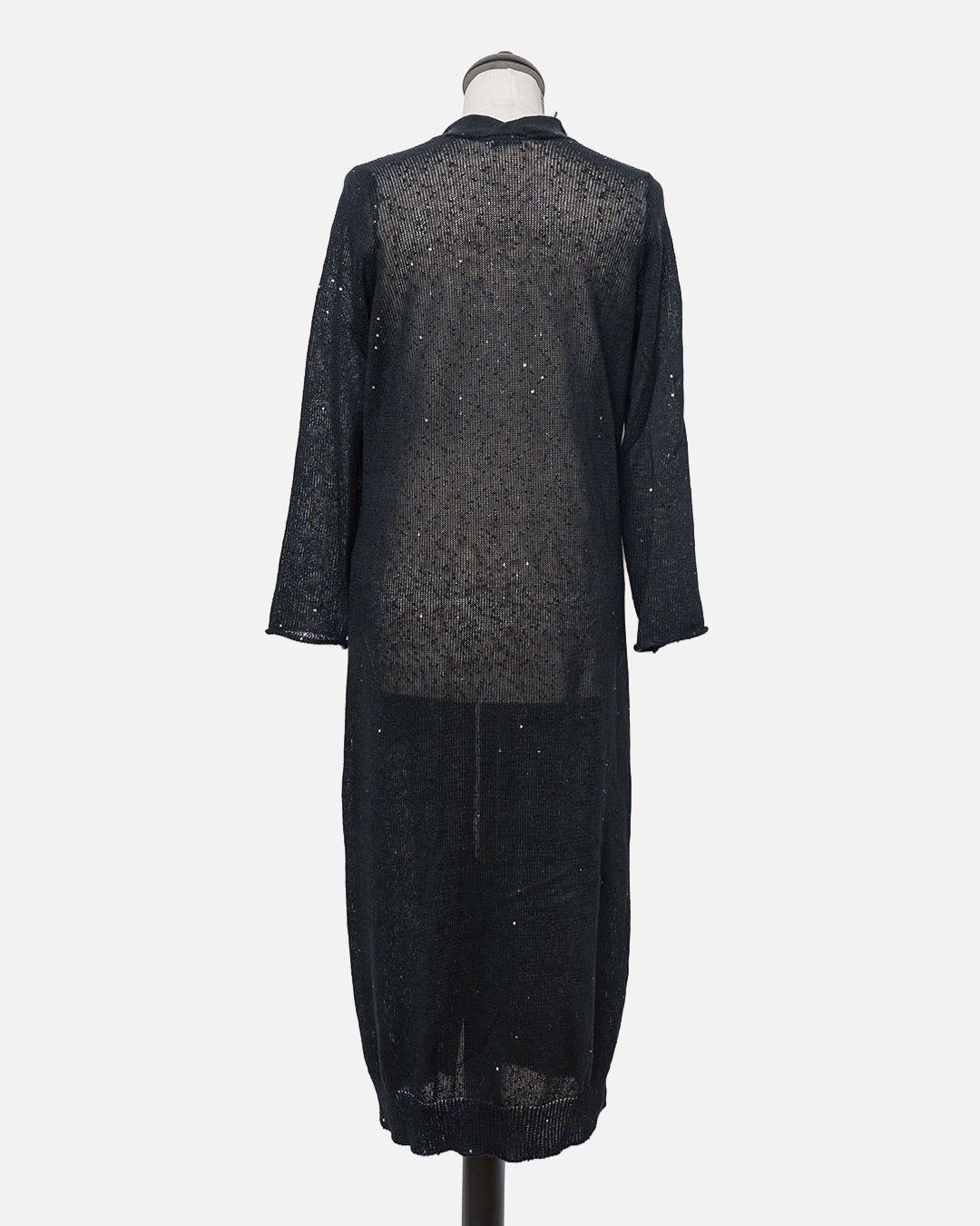 Brunello Cucinelli langer Cardigan mit Pailetten · Schwarz